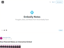 Tablet Screenshot of blog.embed.ly